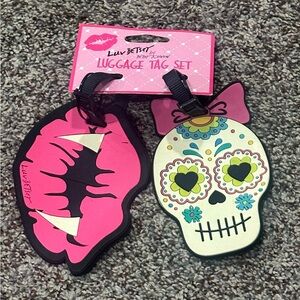 NWT Betsey Johnson Luggage Tag Set